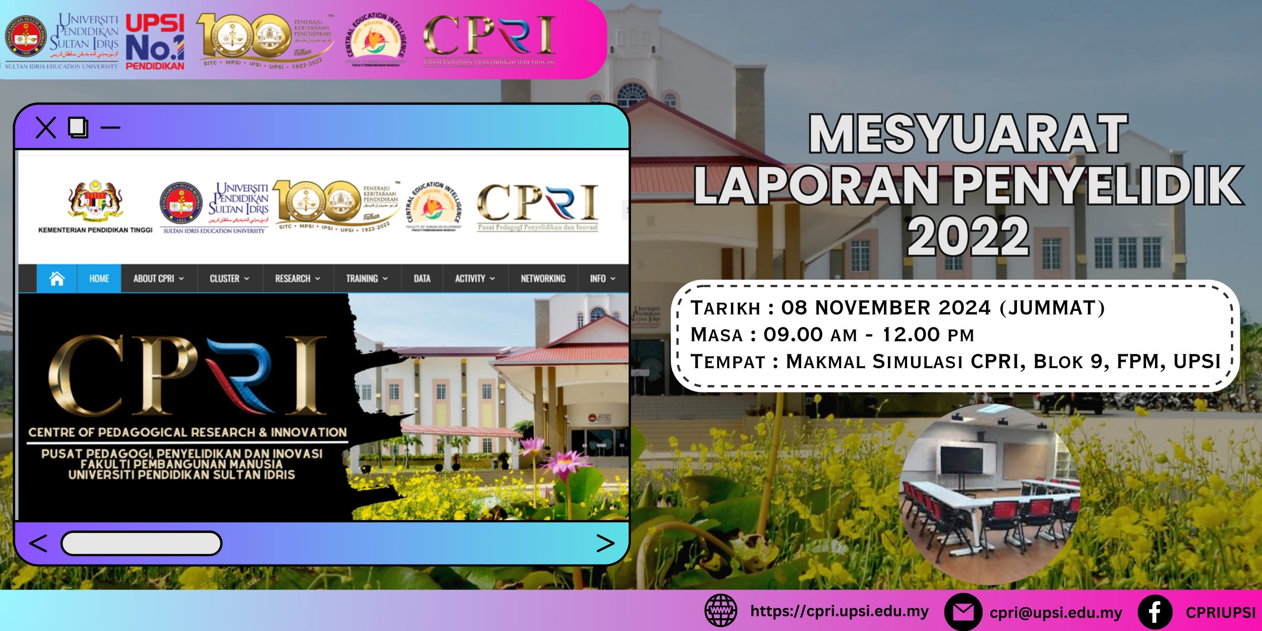 MESYUARAT LAPORAN PENYELIDIK 2022 - 24 OKTOBER 2024